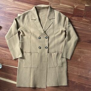 Camel colored sweater jacket